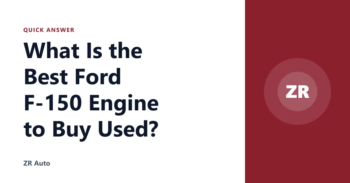 What Is the Best Ford F-150 Engine to Buy Used?