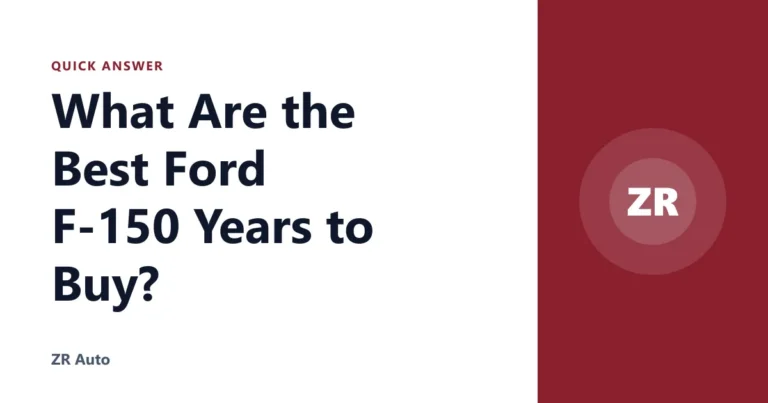 What Are the Best Ford F-150 Years to Buy?