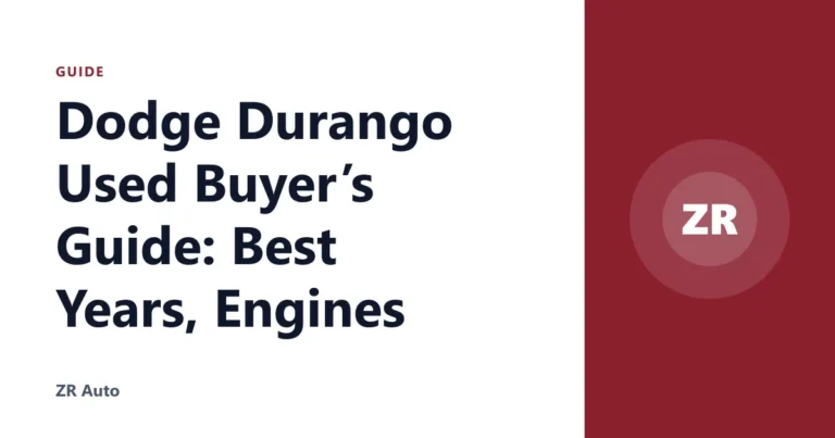 Dodge Durango Used Buyer’s Guide: Best Years, Engines
