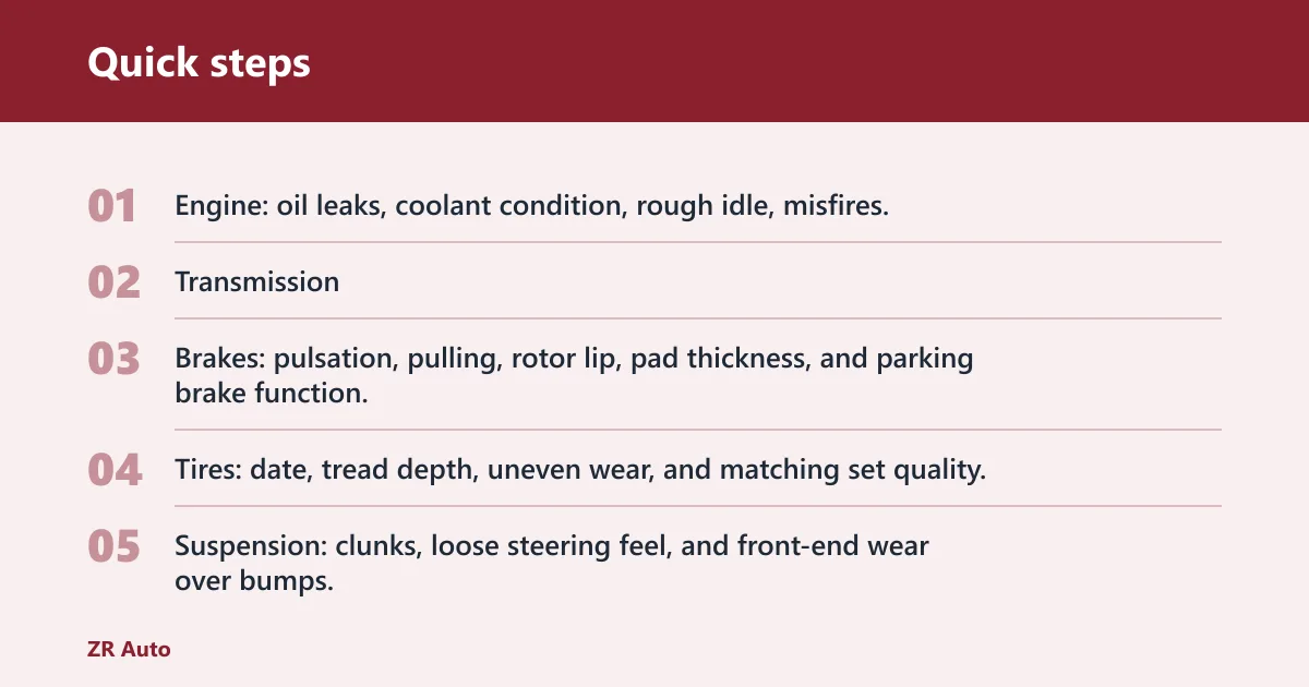 Quick steps: What should you check before buying a used Grand Caravan?