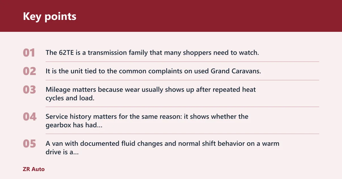 Key points: Do Dodge Grand Caravans have transmission problems?