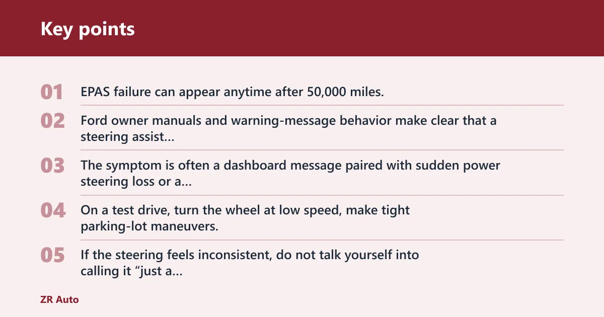 Key points: Why do Explorer steering and suspension issues matter?