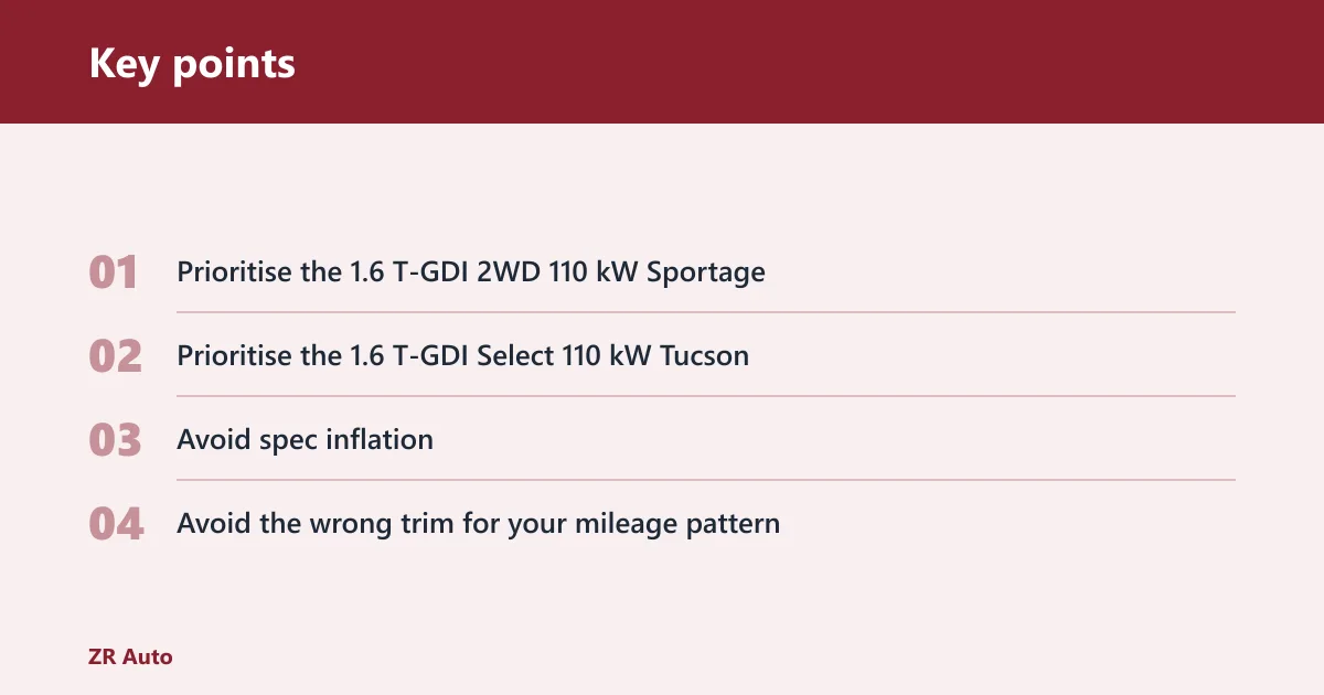 Key points: How do the used models differ?