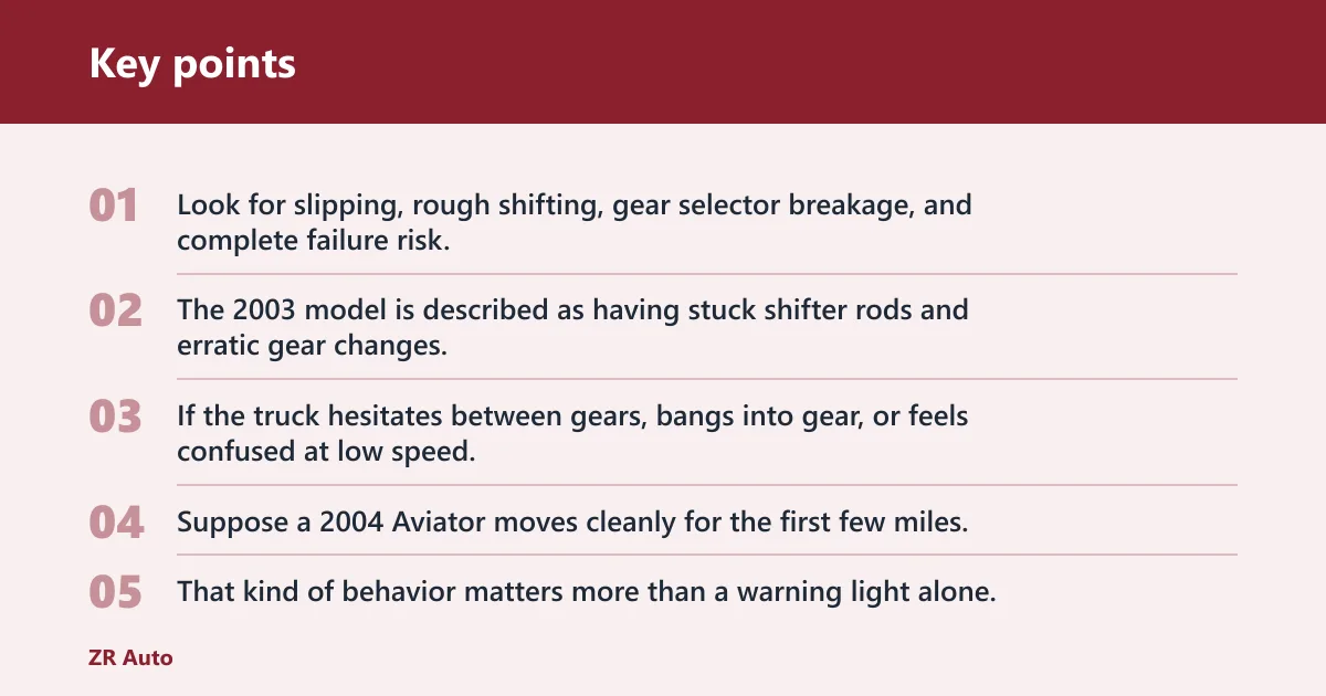 Key points: What goes wrong in the early Aviator?