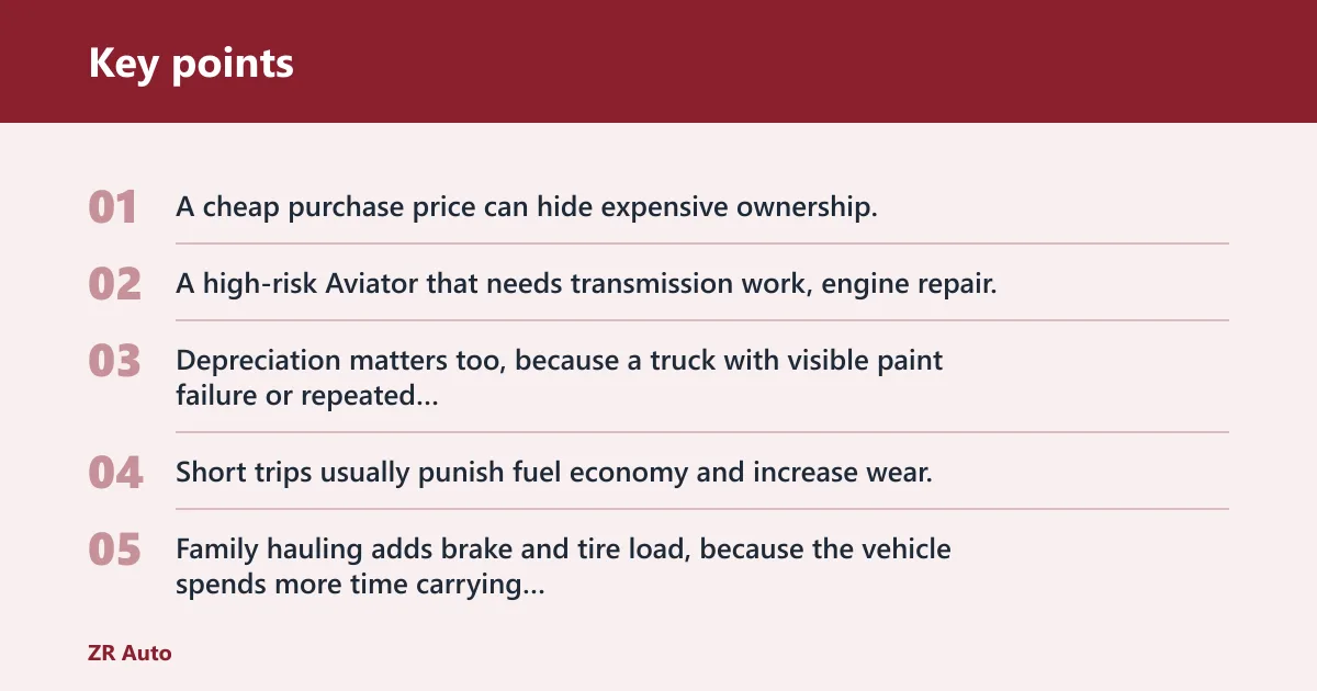 Key points: What do ownership costs look like?