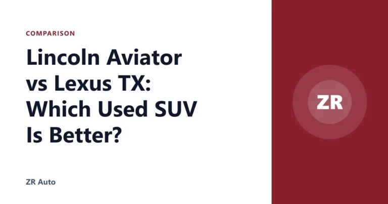 Lincoln Aviator vs Lexus TX: Which Used SUV Is Better?