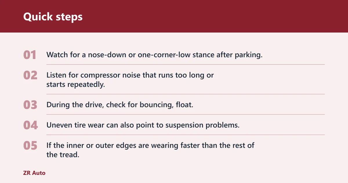 Quick steps: What problems should you check?