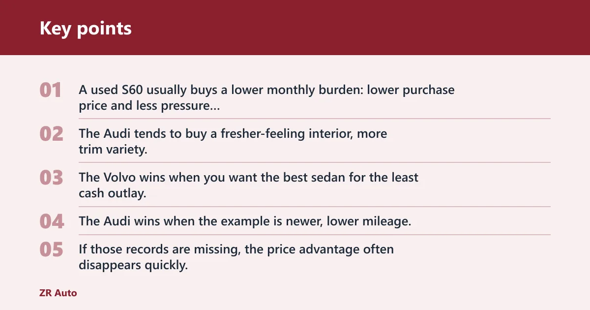 Key points: Which one is better used for most buyers?