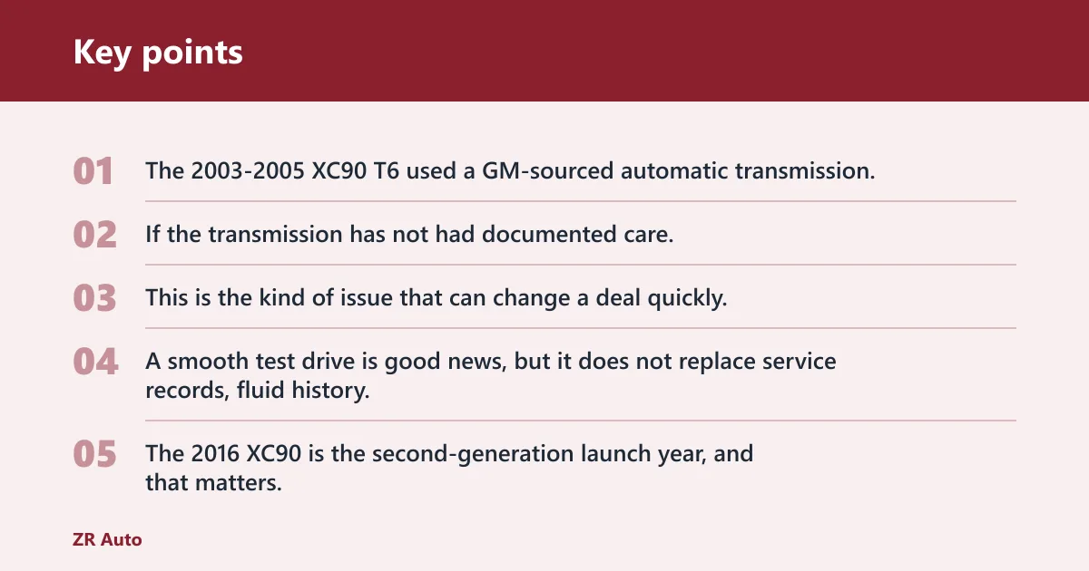 Key points: Which Volvo XC90 years should you avoid?