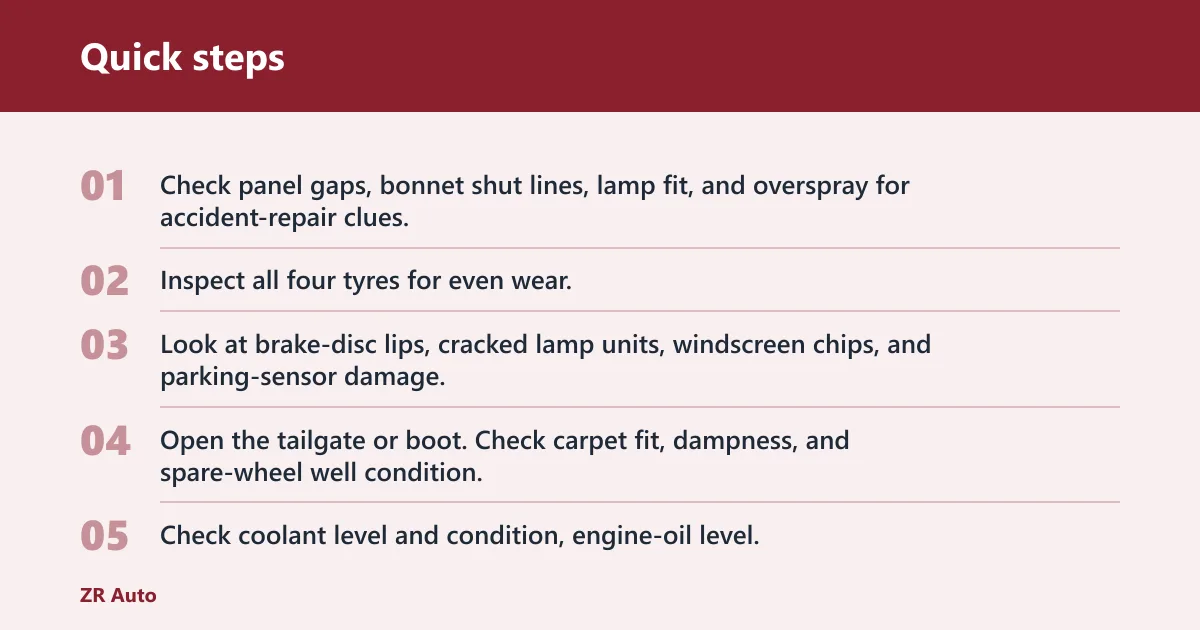 Quick steps: What should you check before buying?