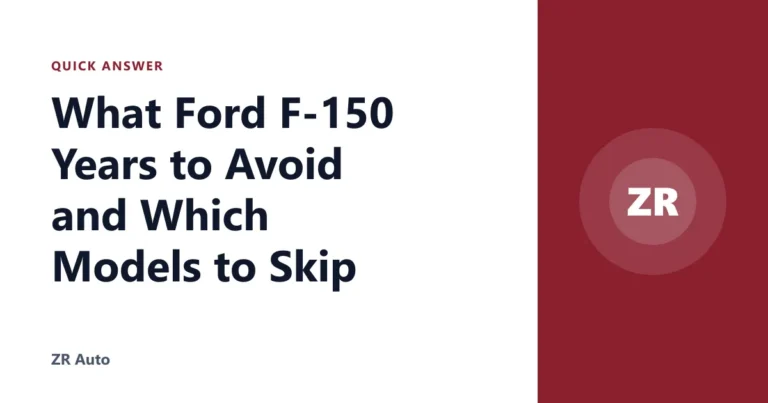 What Ford F-150 Years to Avoid and Which Models to Skip