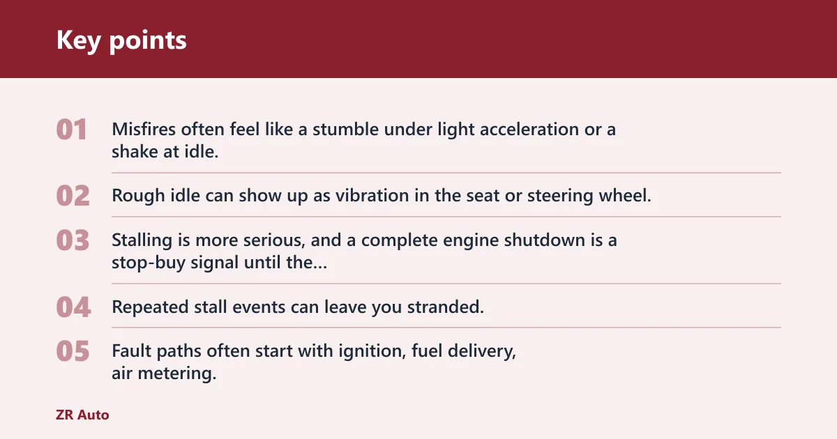 Key points: Engine problems: what to listen for