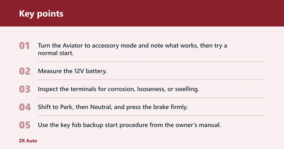 Key points: Why won’t it crank?